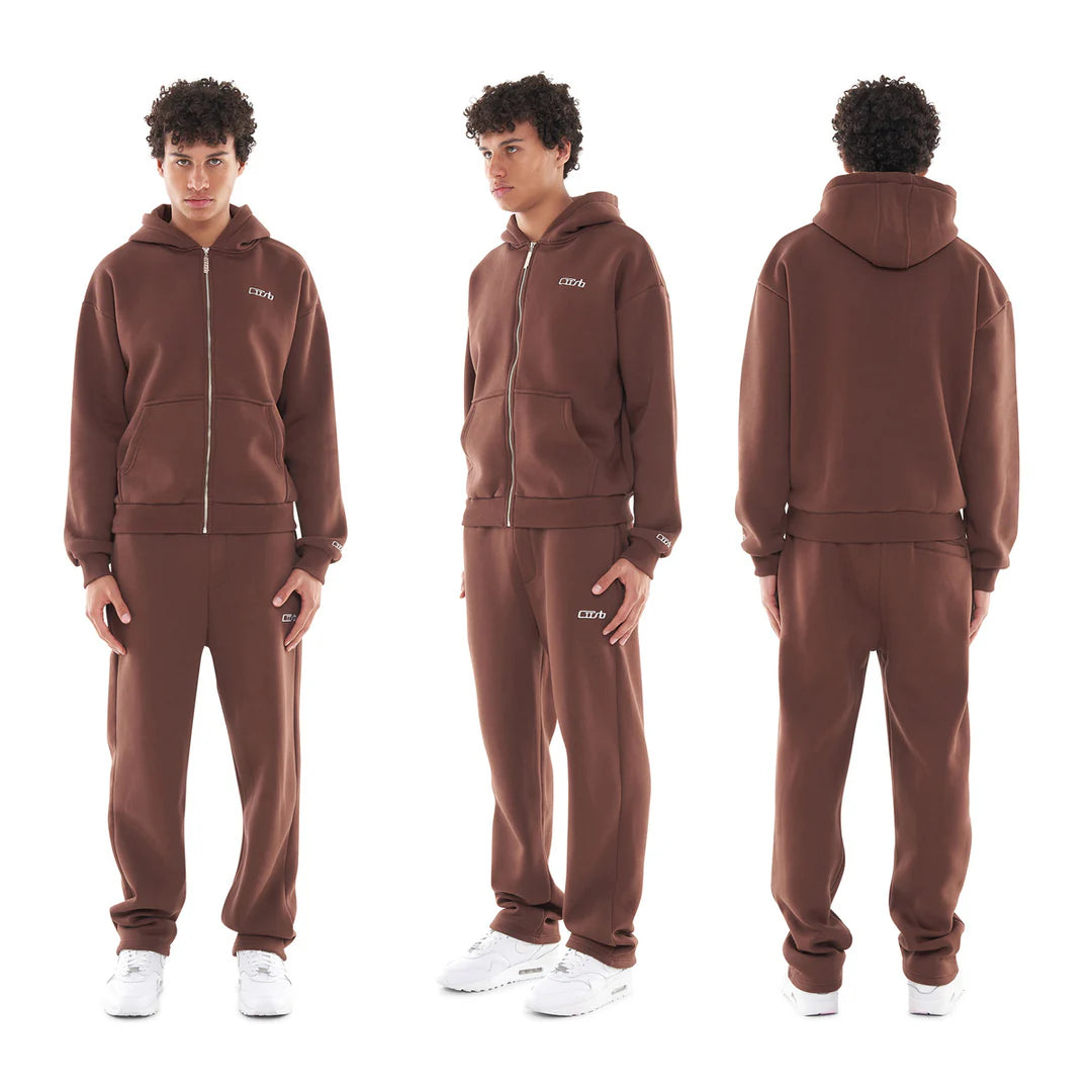 ZIP-UP BROWN