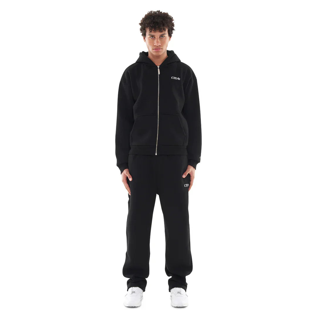 OPEN LEG JOGGER BLACK